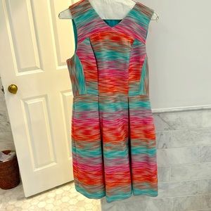 Shoshanna multi colored tweed dress size 6